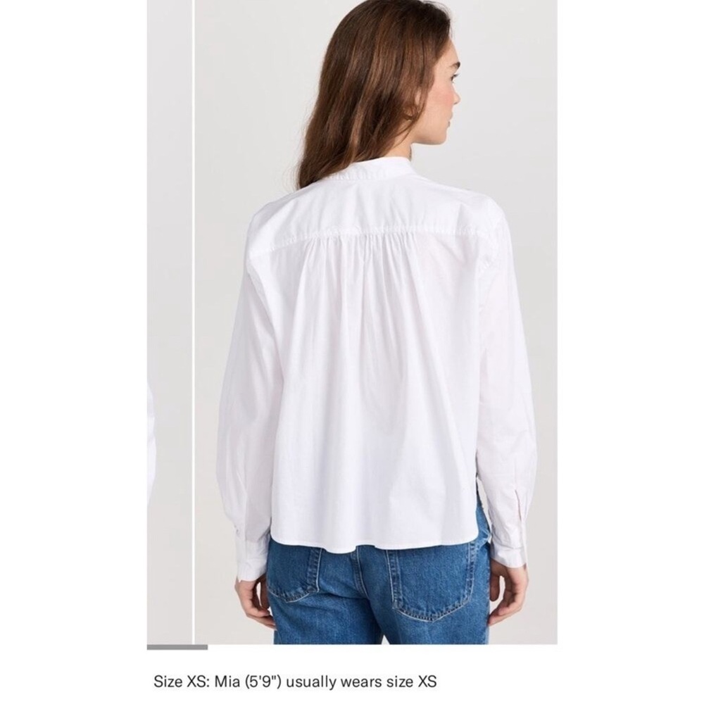 Splendid Navy and White Button Down Shirt - Picture 5 of 12